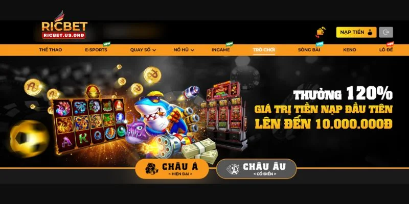 RIC BET sở hữu giao diện cực chuy&ecirc;n nghiệp, độc t&ocirc;n.