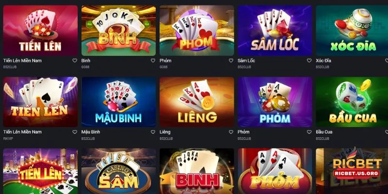 S&acirc;n chơi game b&igrave; RIC BET cung cấp kho k&egrave;o cược bạc tỷ.